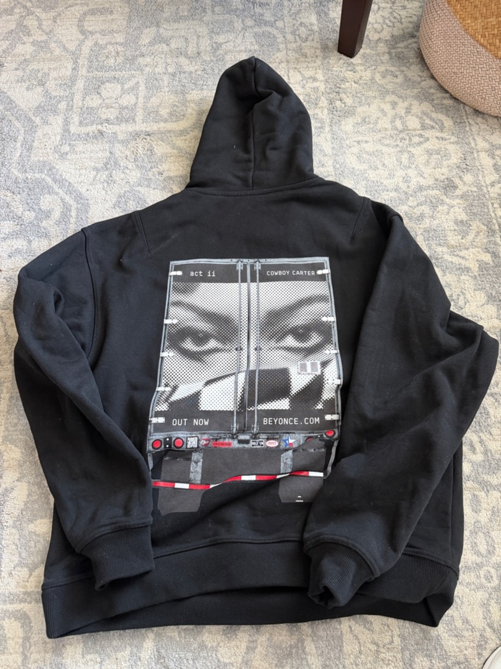 Cowboy Carter Beyonce XL Black Hoodie - Picture 2 of 3